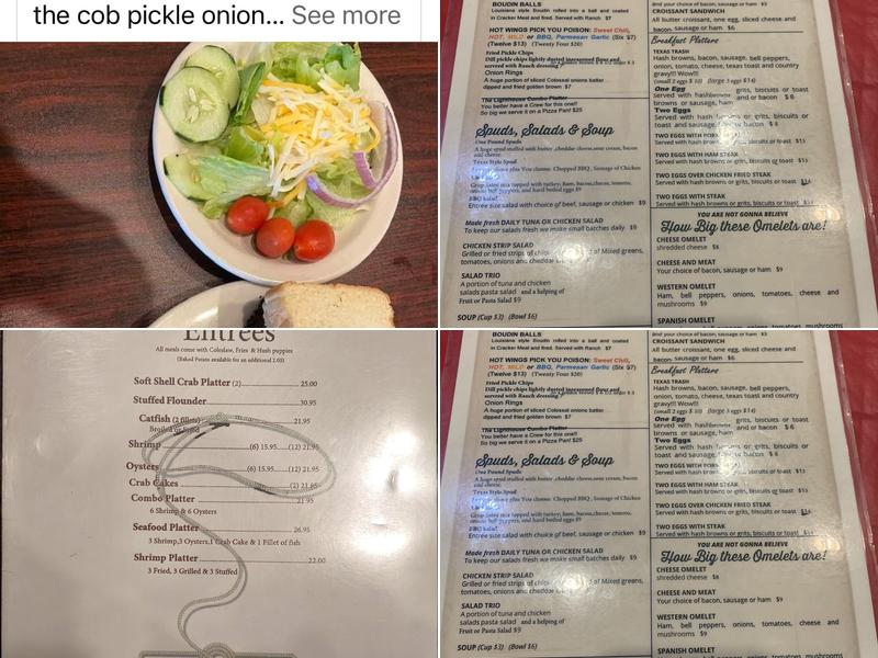 Lighthouse BBQ Cafe Menu