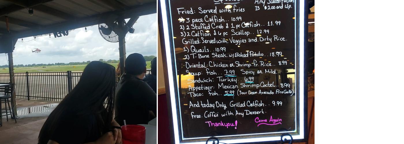 Runway Cafe Menu