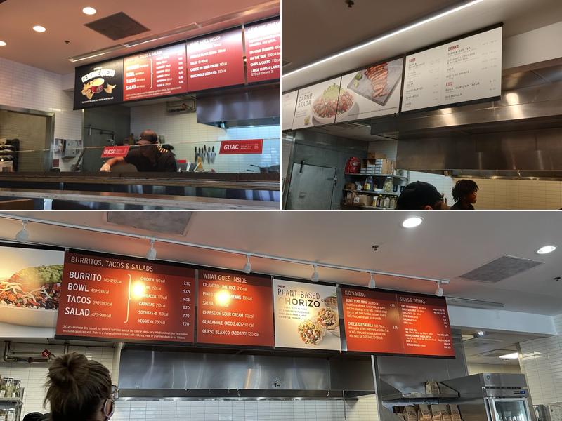 Chipotle Mexican Grill Menu