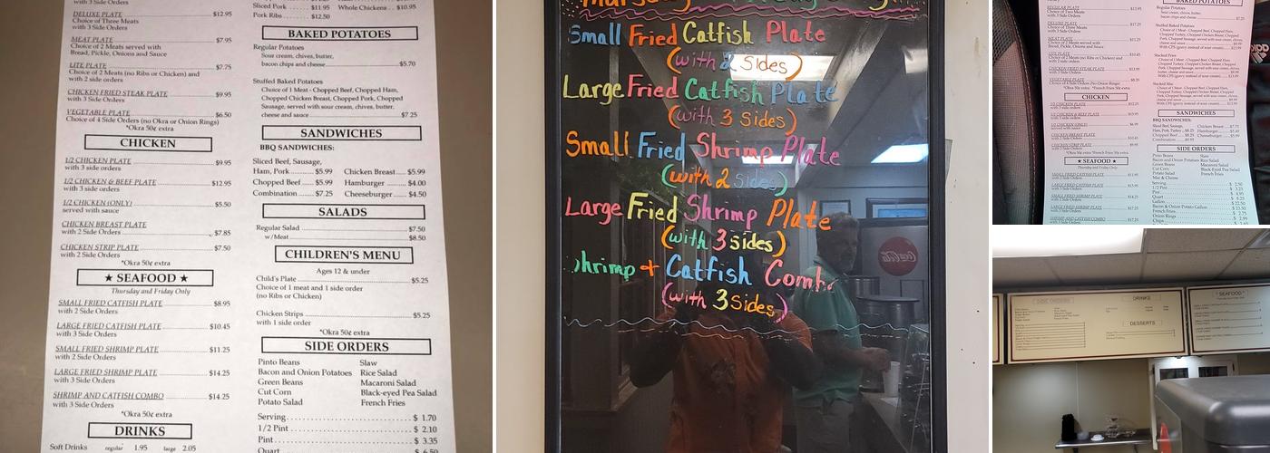 A & A Bar-B-Que Menu