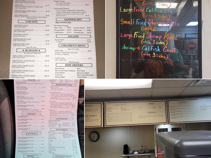A & A Bar-B-Que Menu
