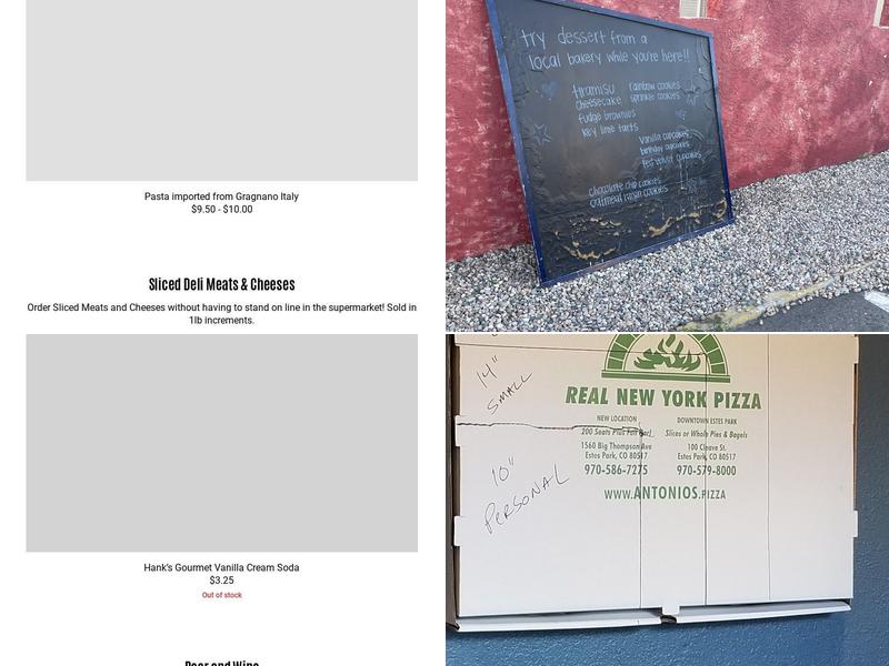 Antonio's Real New York Pizza Menu