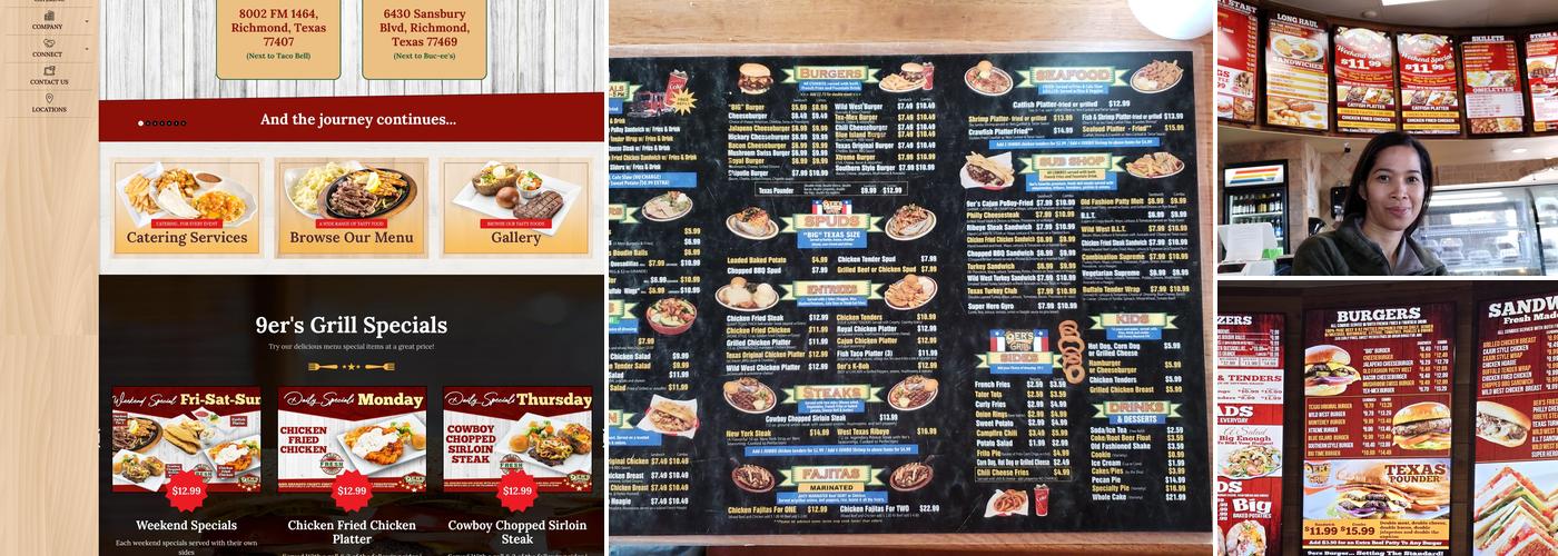 9er's Grill @ Bay City Menu