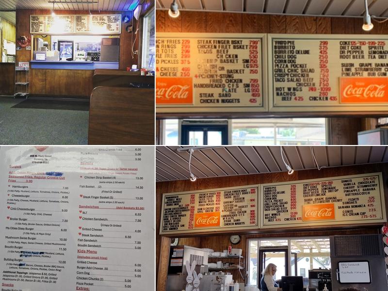 Bernice's dairy mart Menu