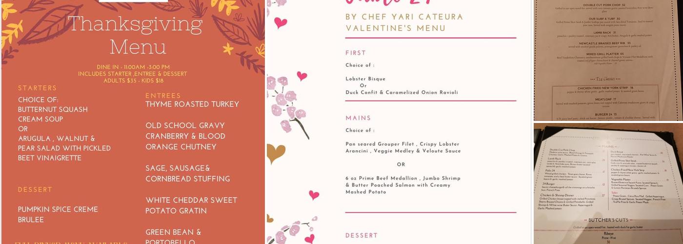 Table 24 Menu