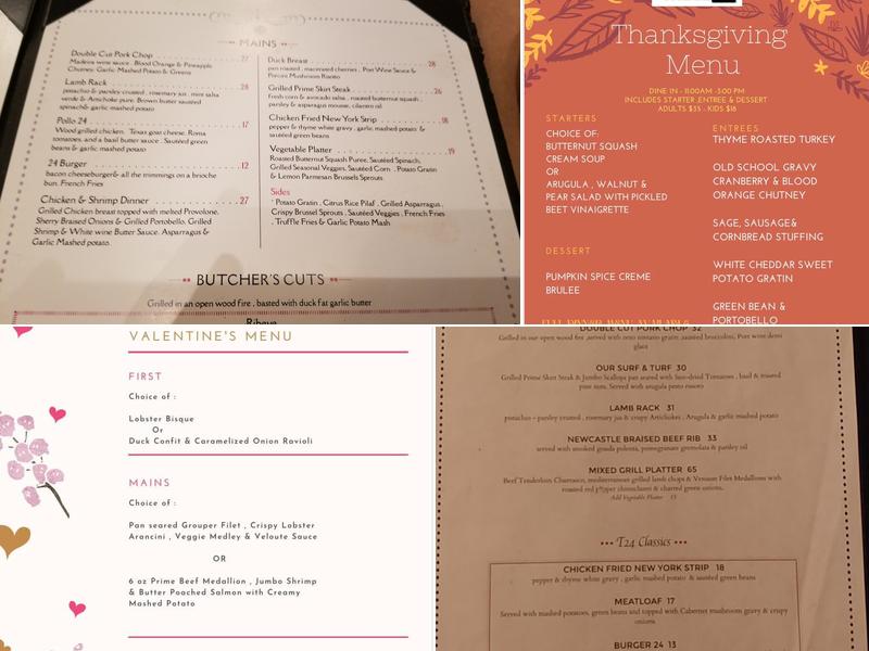 Table 24 Menu