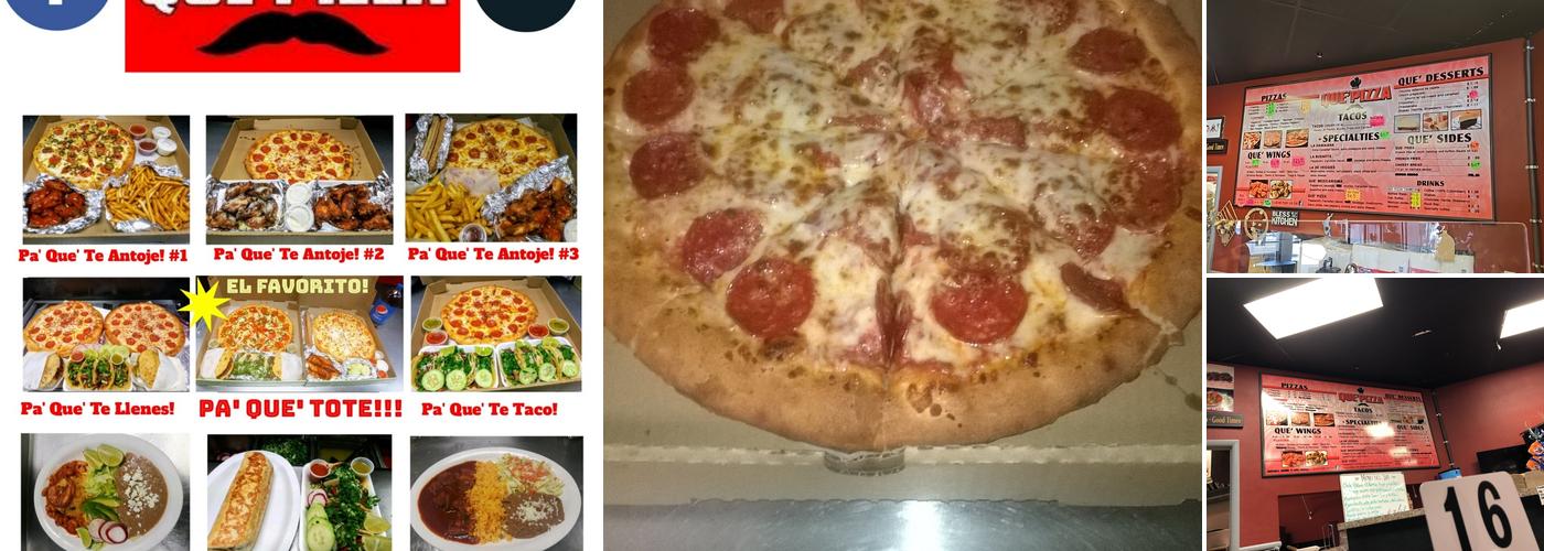 Que' Pizza Menu