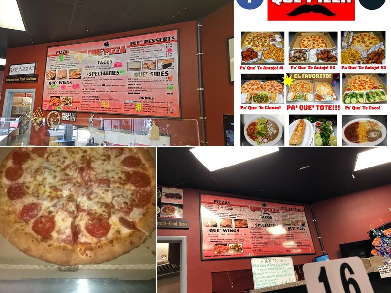 Que' Pizza Menu