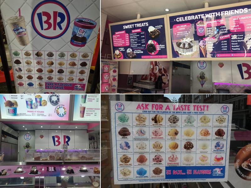 Baskin Robbins Menu