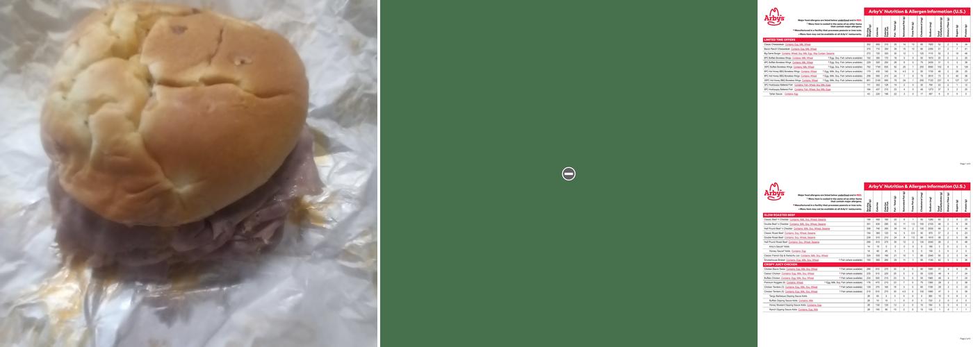 Arby's Menu