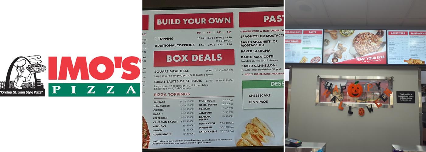 Imo's Pizza Menu