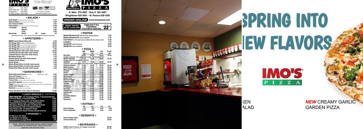Imo's Pizza Menu