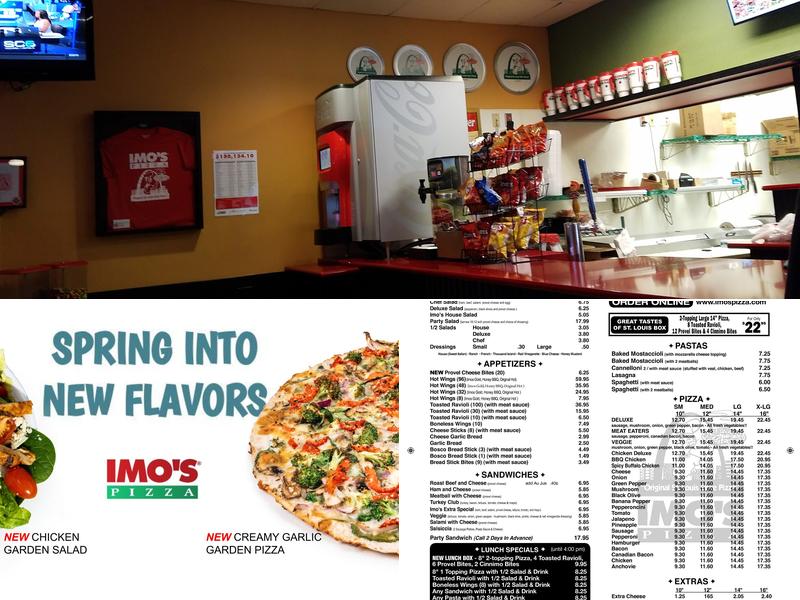 Imo's Pizza Menu