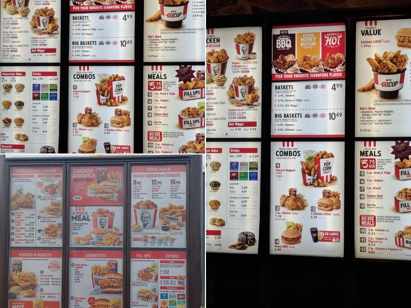 KFC Menu