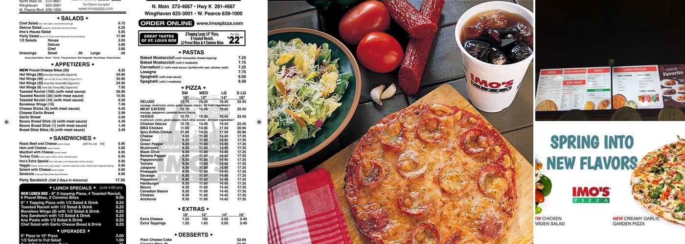 Imo's Pizza Menu