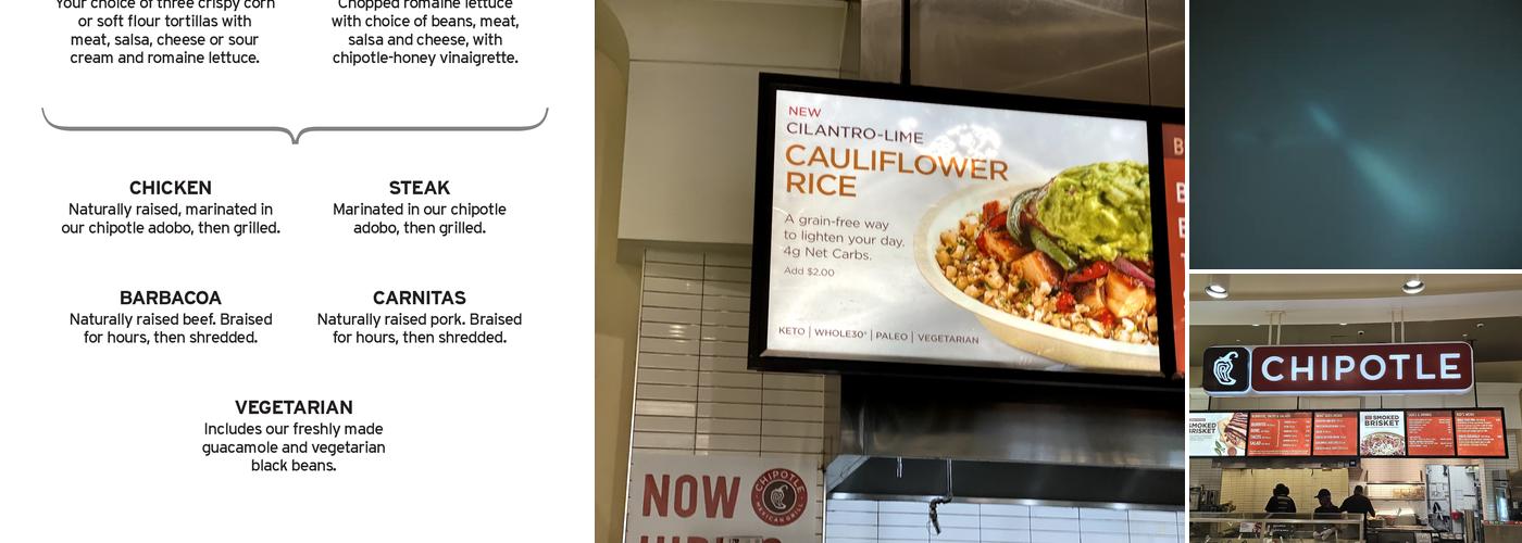 Chipotle Mexican Grill Menu