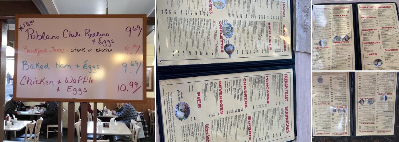 Ranch House Cafe Menu