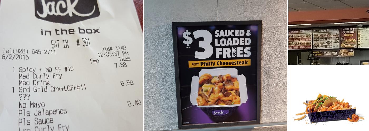 Jack In The Box Menu