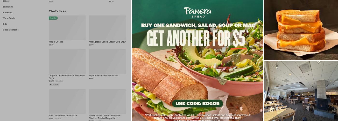 Panera Bread Menu