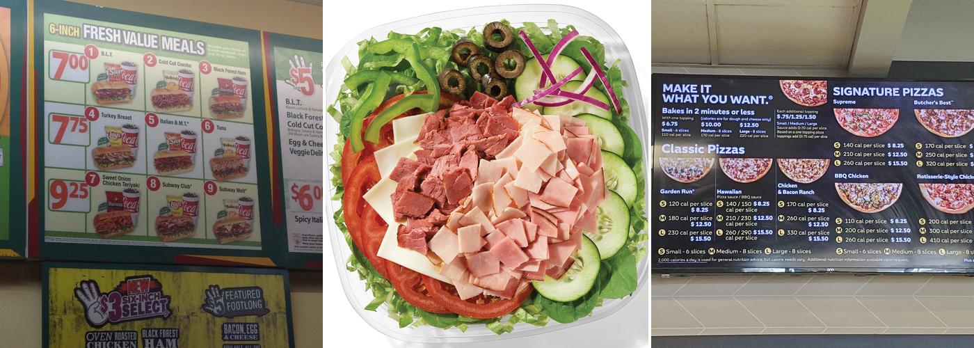 Subway Menu