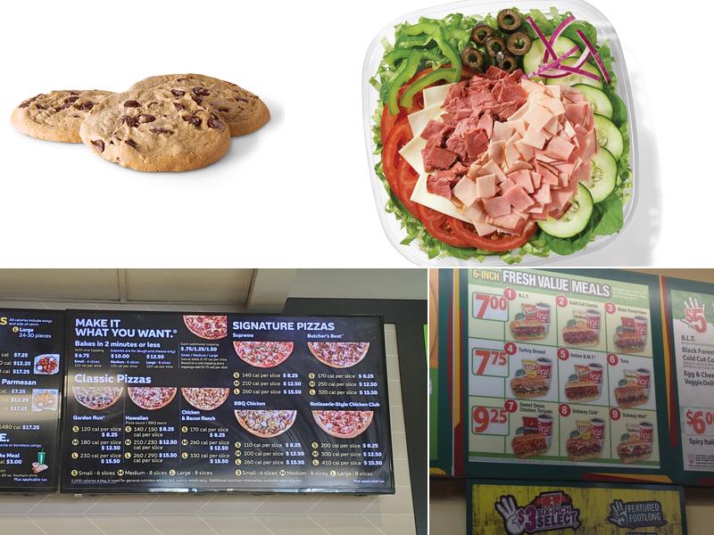 Subway Menu