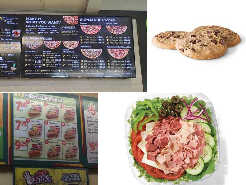 Subway Menu