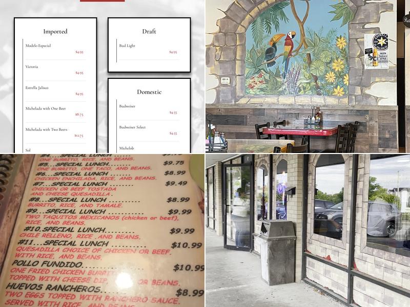 Dos Primos Menu