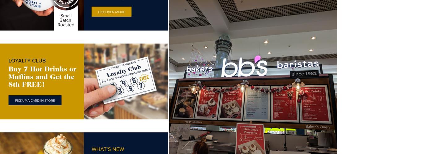 Bakers + Baristas Menu