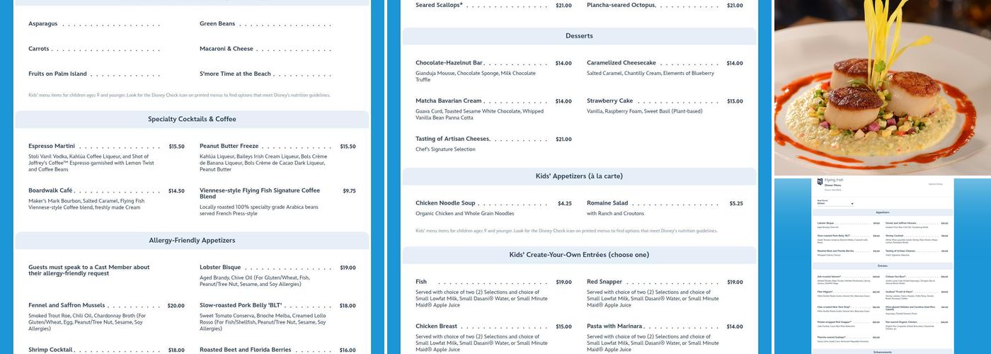 Flying Fish Menu