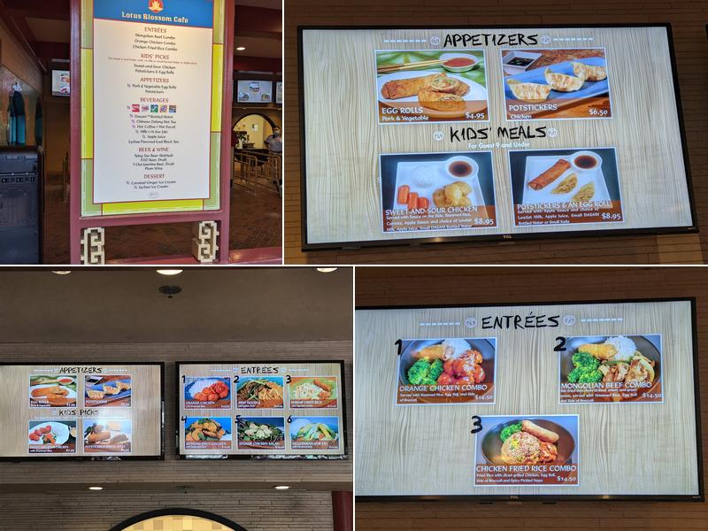 Lotus Blossom Café Menu