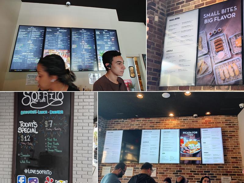 Sofrito Latin Cafe Menu