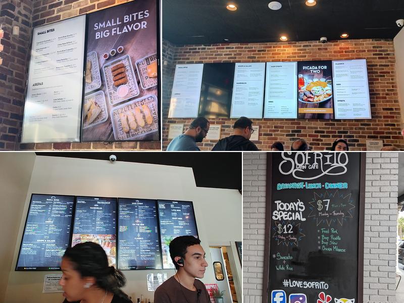 Sofrito Latin Cafe Menu