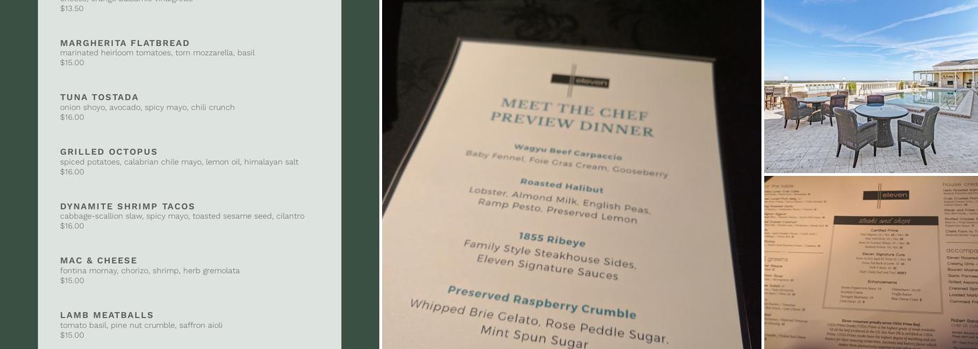 Eleven Menu
