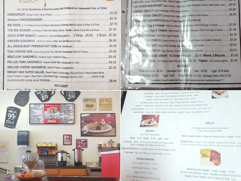 Wright Way Diner Menu