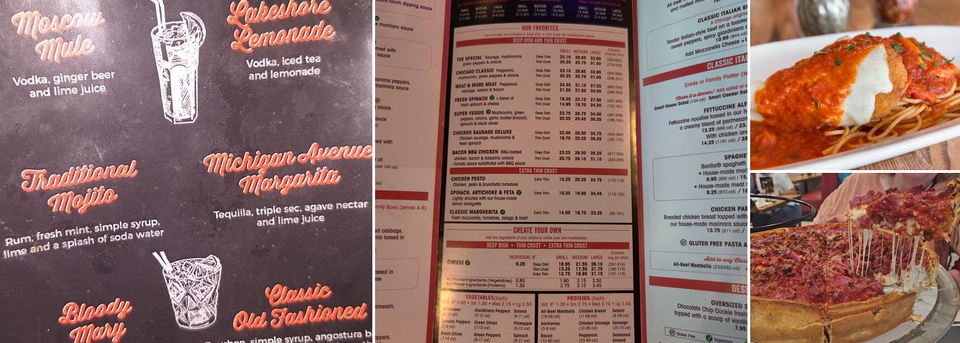 Giordano's Menu