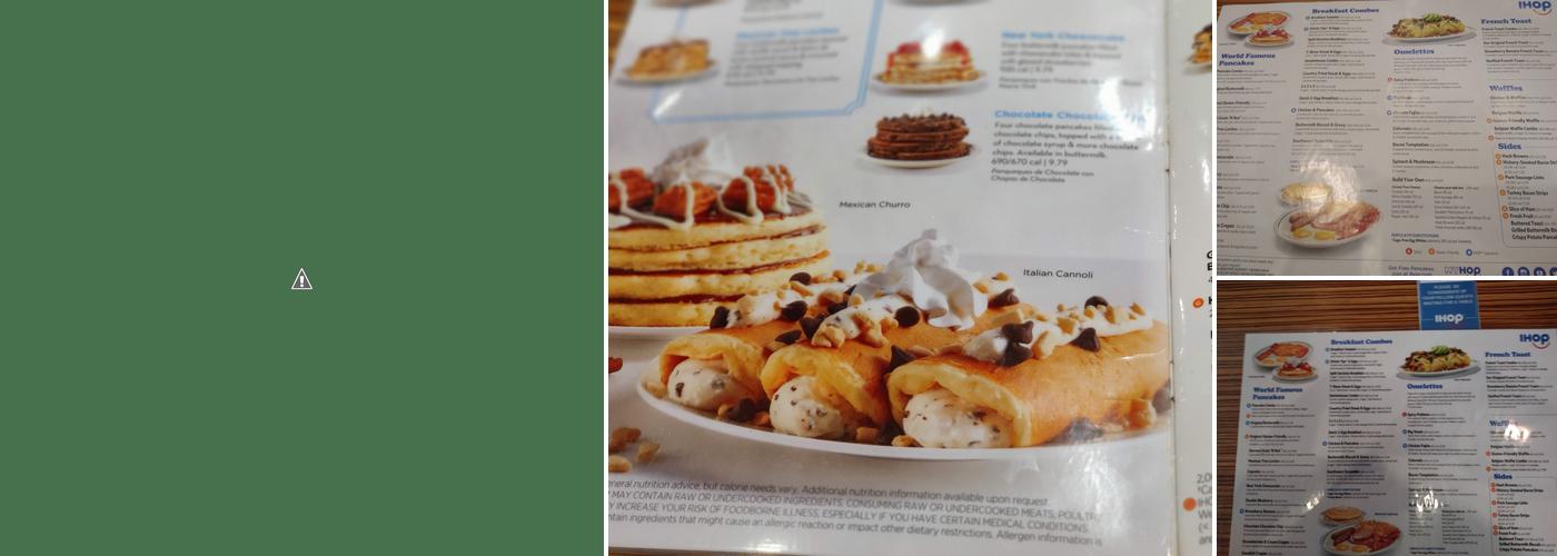 IHOP Menu