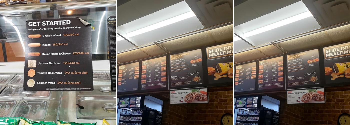 Subway Menu