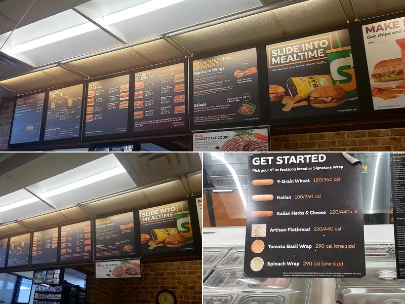Subway Menu