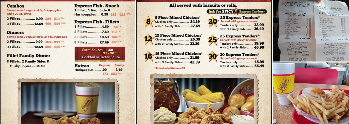 Chicken Express Menu