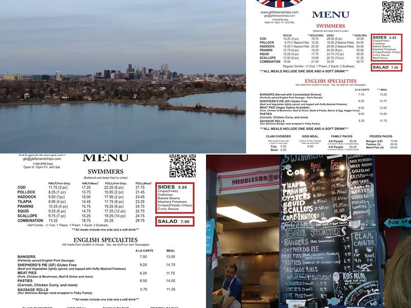 GB Fish & Chips Menu