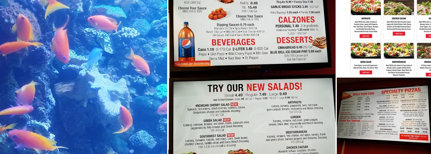 Blackjack Pizza & Salads Menu