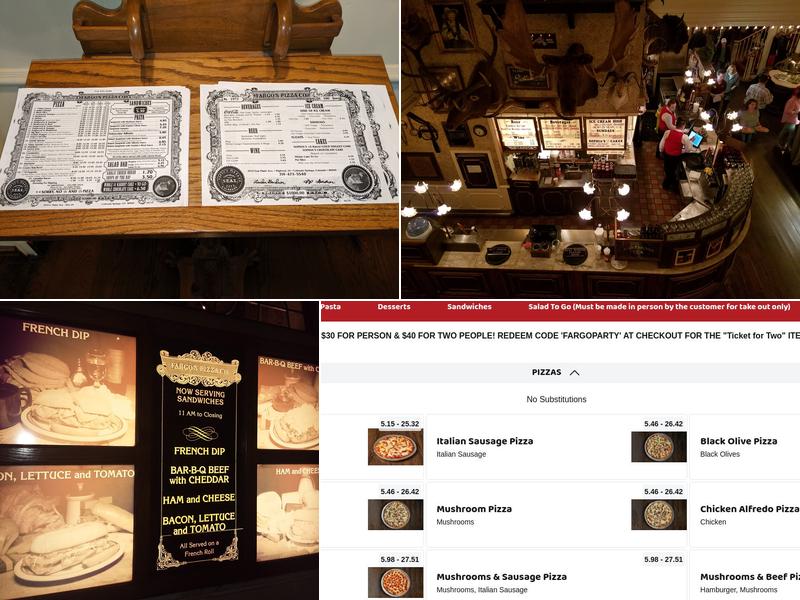 Fargo's Pizza Co. Menu