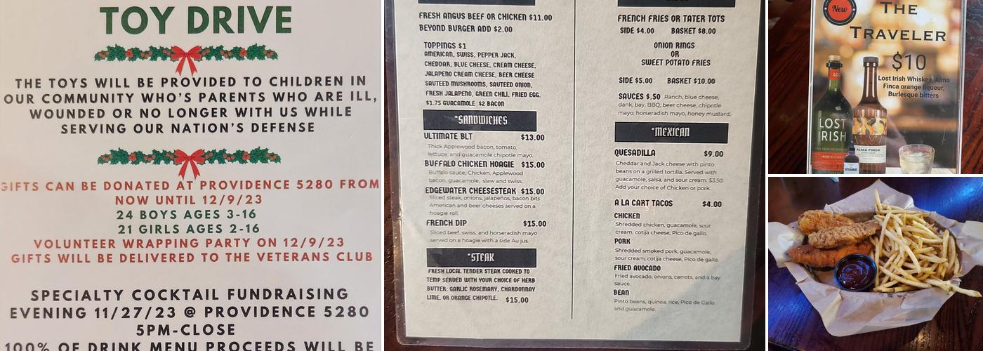 Providence At 5280 Menu
