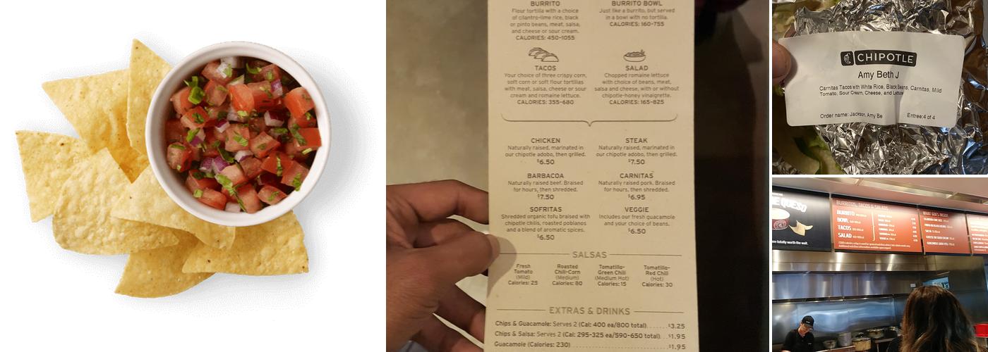 Chipotle Mexican Grill Menu