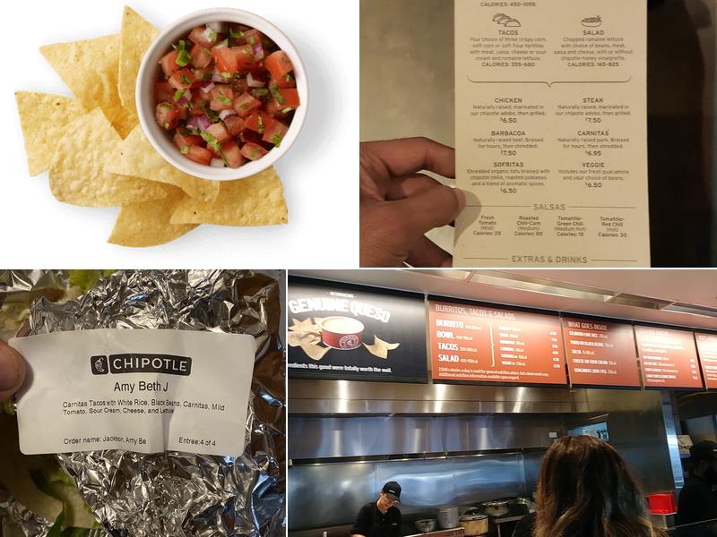 Chipotle Mexican Grill Menu