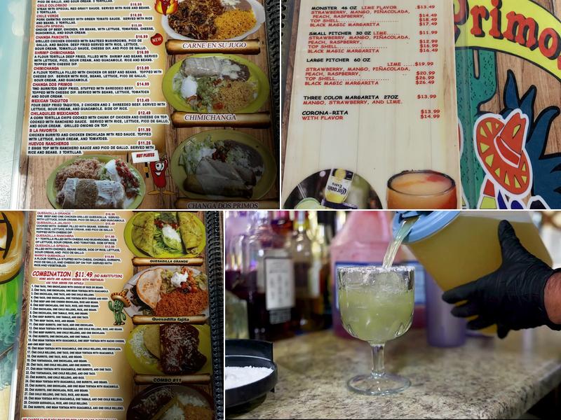 Dos Primos Restaurant Menu