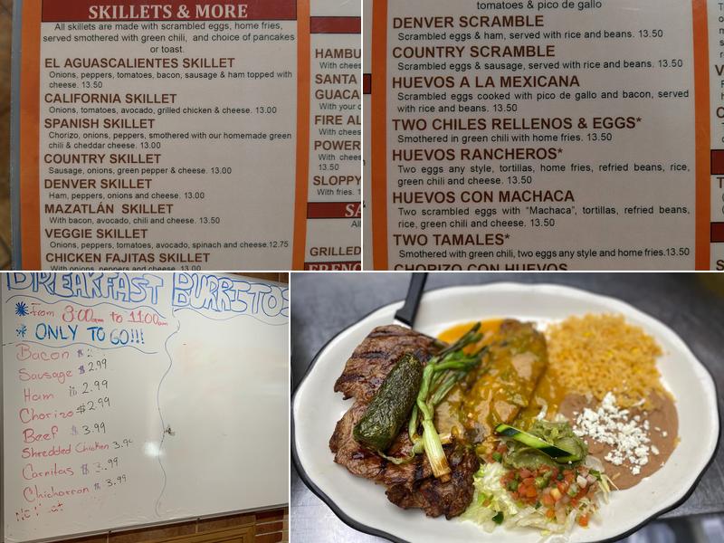 El Aguascalientes Menu