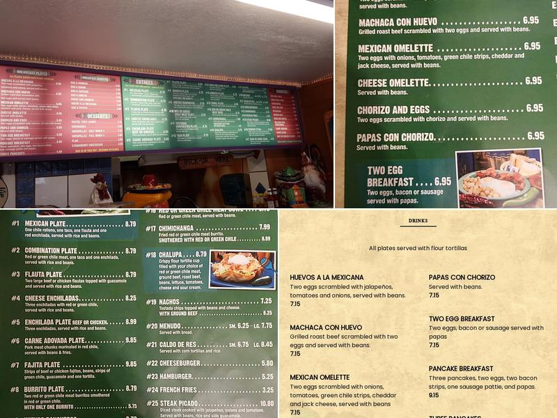 Los Compas Menu