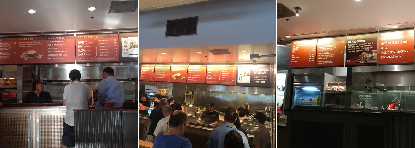 Chipotle Mexican Grill Menu