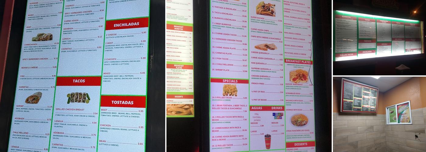 Taco Star Menu